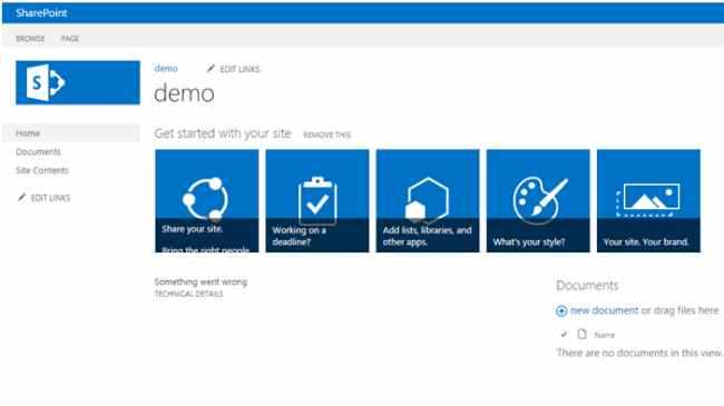 SharePoint 2013 team site